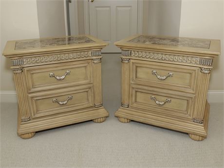 Pair of Tuscan Style Nightstands