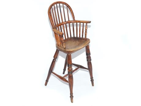 19th C Windsor Style Highchair