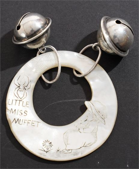 Sterling Silver & Mother-Of-Pearl Rattle