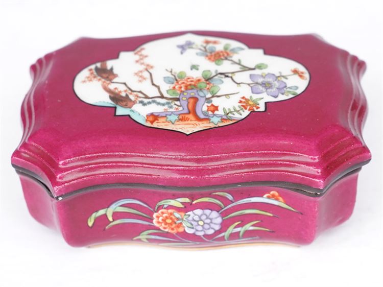 Antique MEISSEN Porcelain Match Box