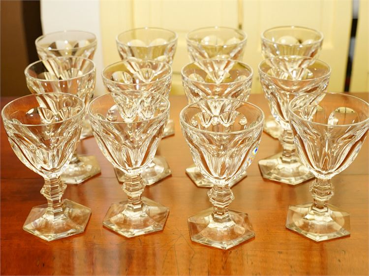 Set of 12 BACCARAT Wine Goblets