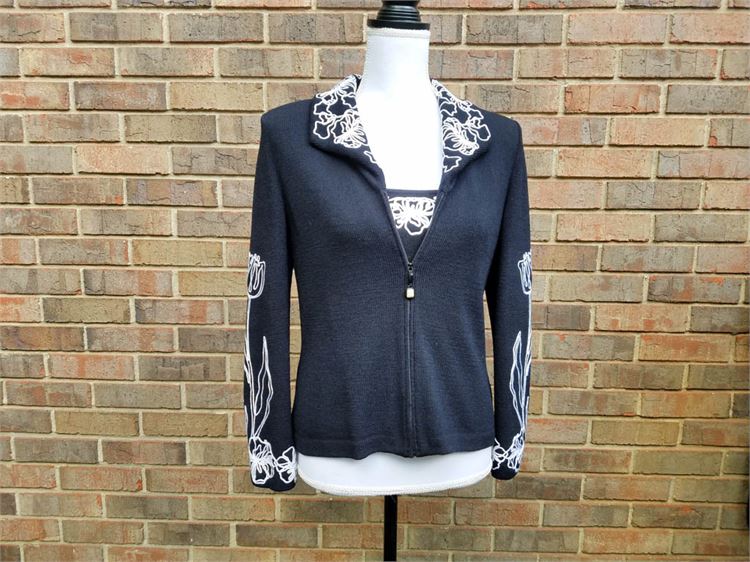 ST JOHN Couture Cardigan with matching Top