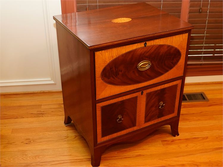 Federal Style Mahogany Inlaid File Cabinet