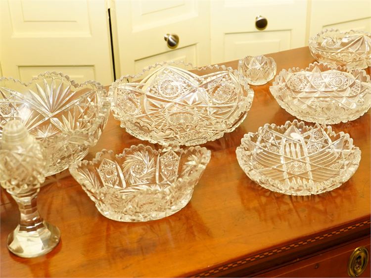 Group Lot of Cut Glass