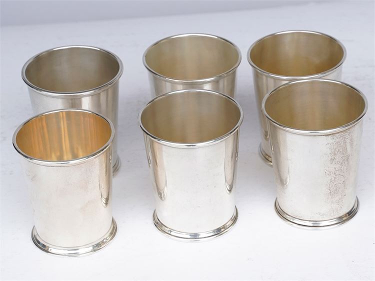 Set of Six (6) S. KIRK & SONS Sterling Silver Julep Cups