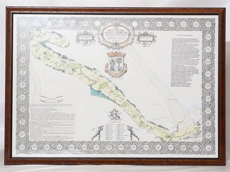 Golfing - Map of St Andrews Golf Course