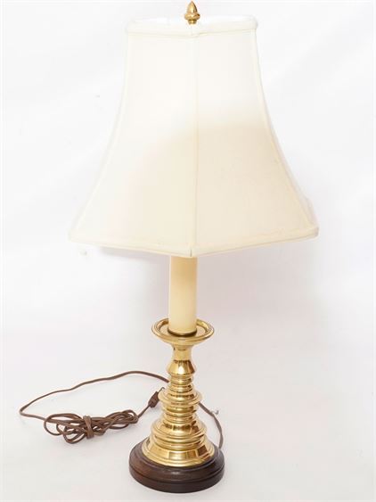 Brass Candlestick Lamp