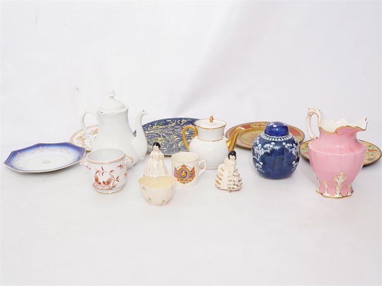 Misc. Porcelain Items, including GINORI Cachepot