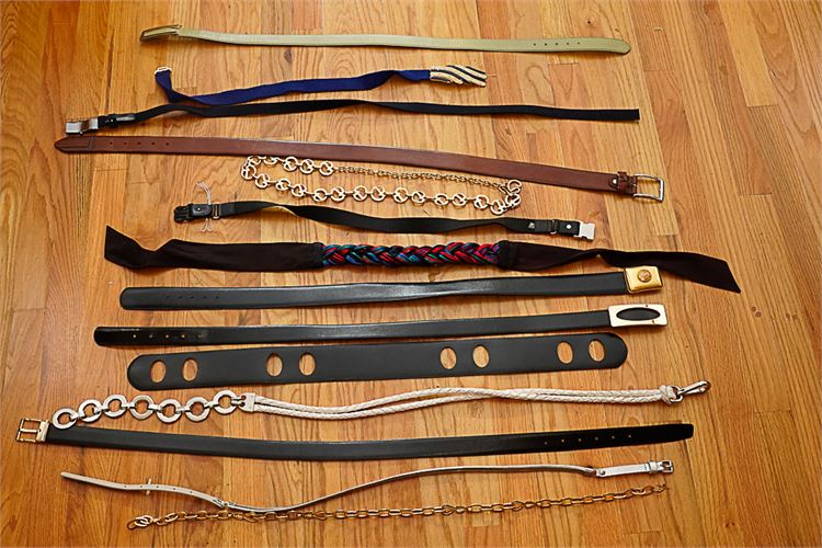 Lot of Fourteen (14) Lady's Fashion Belts