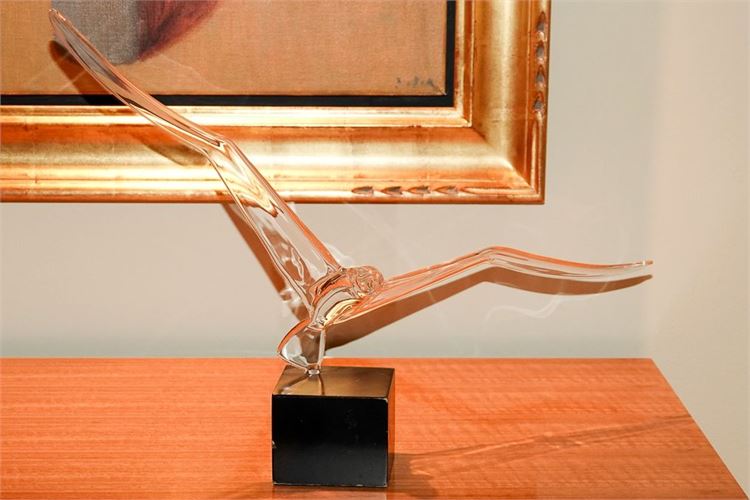 Hans Gobo Frabel Sculpture Glass Seagull Figure