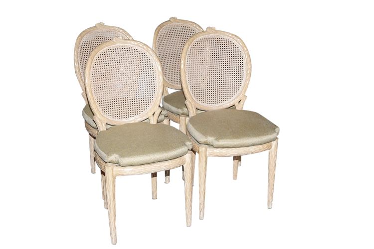 Set of Four Louis XVI Style Side Chairs