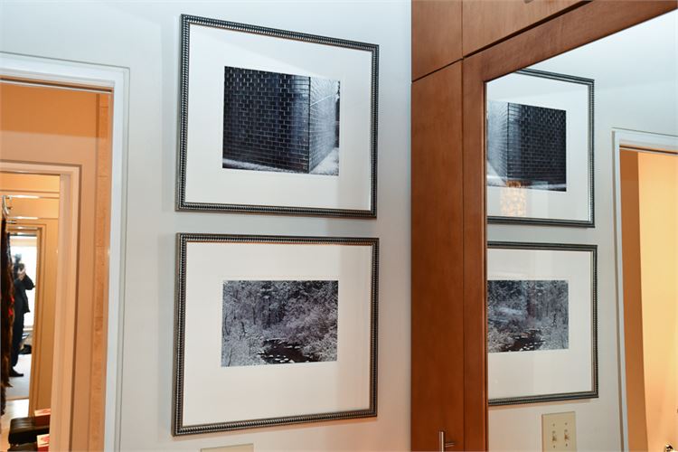 Pair of Black and White Framed Photographs