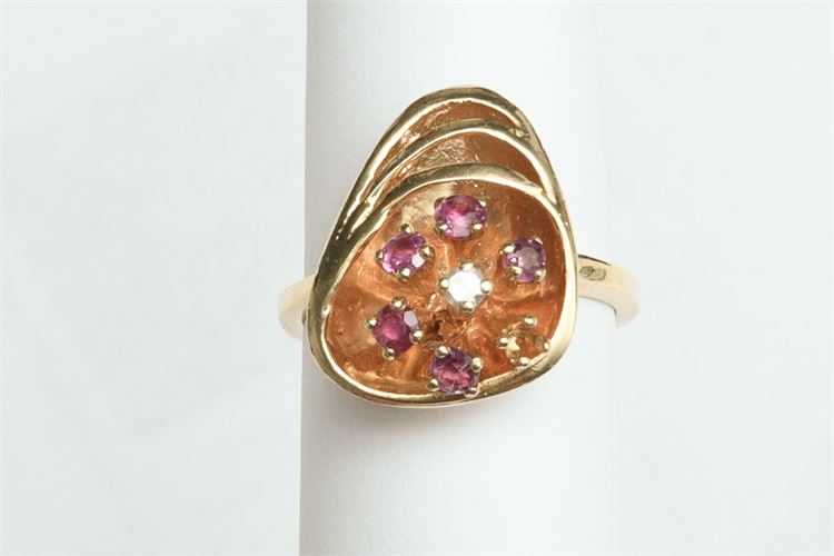 14K Lady's Ruby Dinner Ring