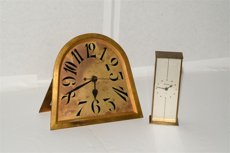 Two Deco Tabletop Clocks