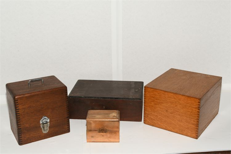 Group of Wooden Boxes