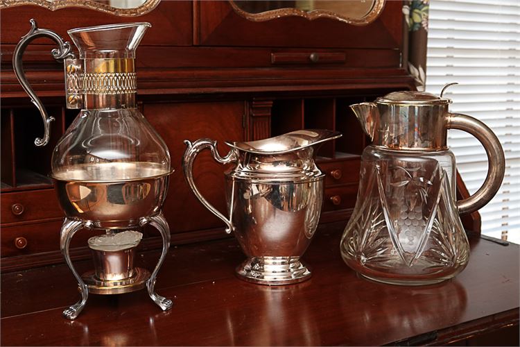 Three Silver Plate Items for Serving Beverages