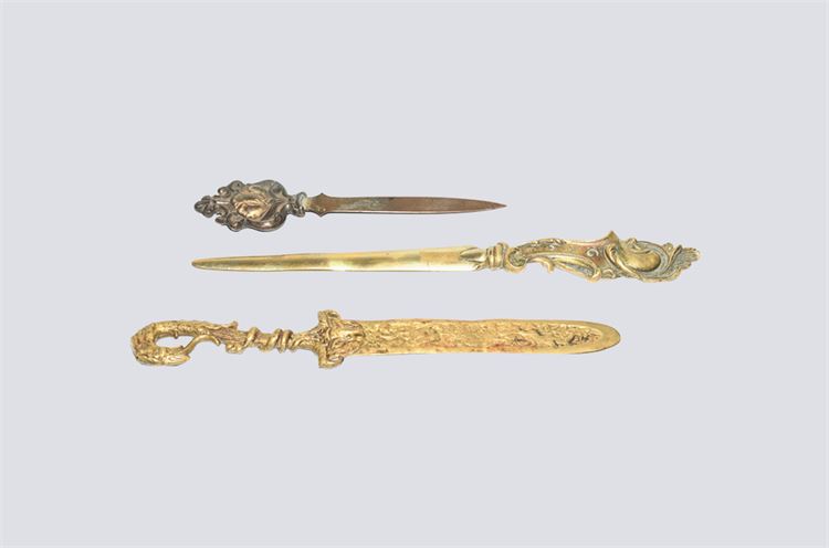 Three Commemorative Letter Openers