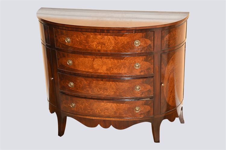 Georgian Style Demilune Commode