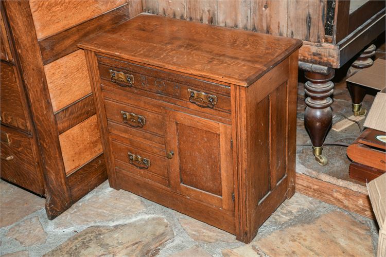 Antique Oak Wash Stand