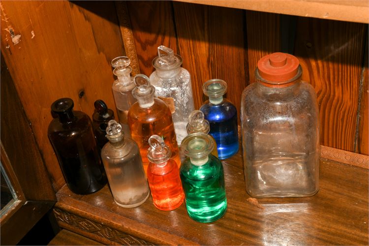 Group of Vintage Acid Bottles