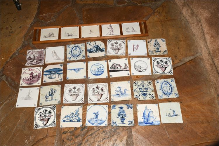 Group of 18th and 19th Century Tiles