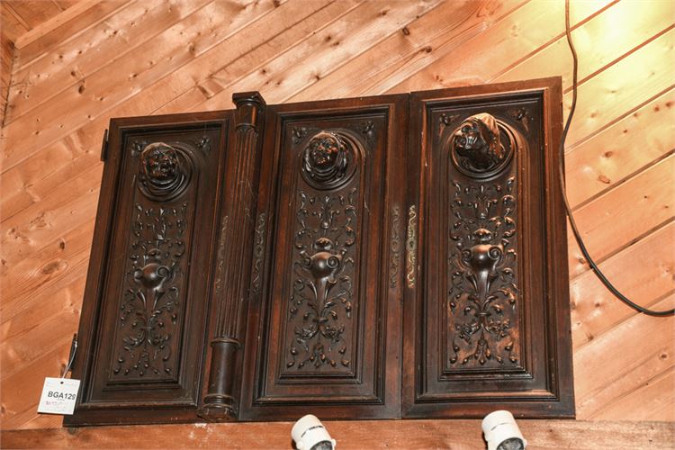 Set of Three (3) Renaissance Revival Carved Door Panels