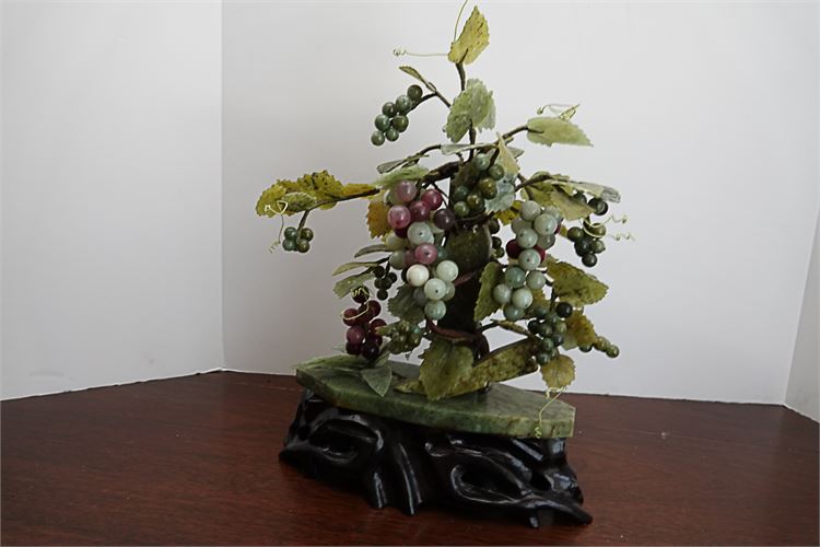 Chinese Jade & Hardstone Sculpture or  Fruit Grouping