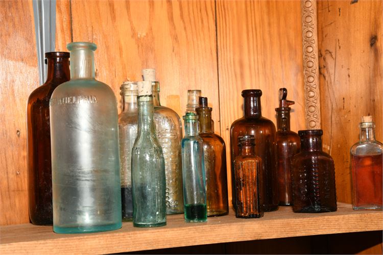 Group of Antique and Vintage Bottles