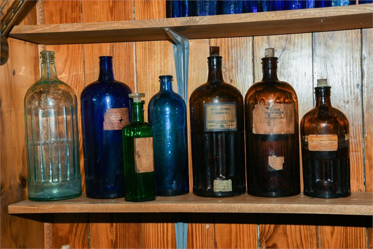 Group of Large Antique and Vintage Bottles