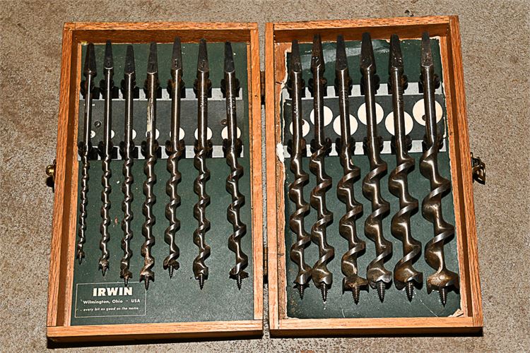 Irwin Wooden Cased Drill Bit Set