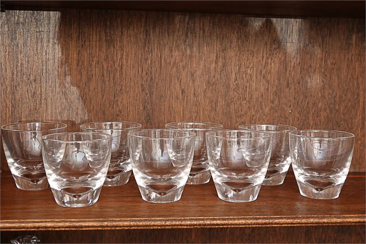 Set of Eight (8) STEUBEN Old Fashions