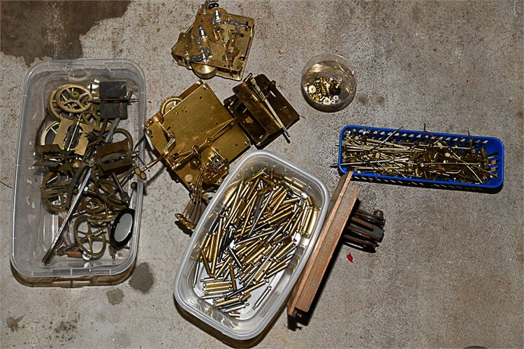 Group Lot of Clock Parts