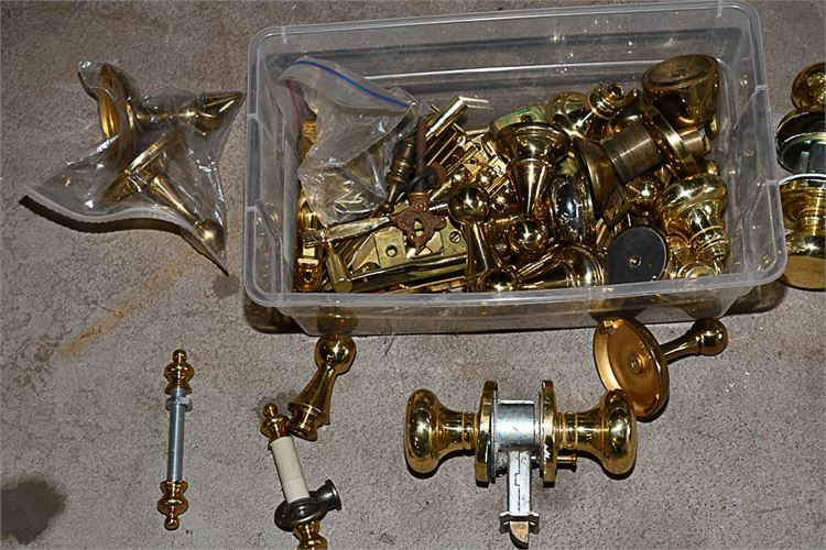 Group of Quality Brass Door Hardware