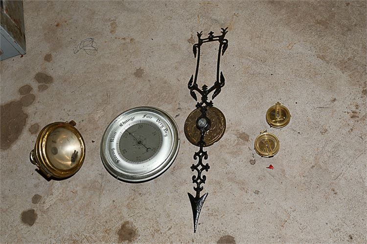 Lot of Barometer & Barometer Components