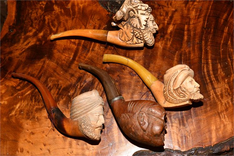 Four Meerschaum Pipes