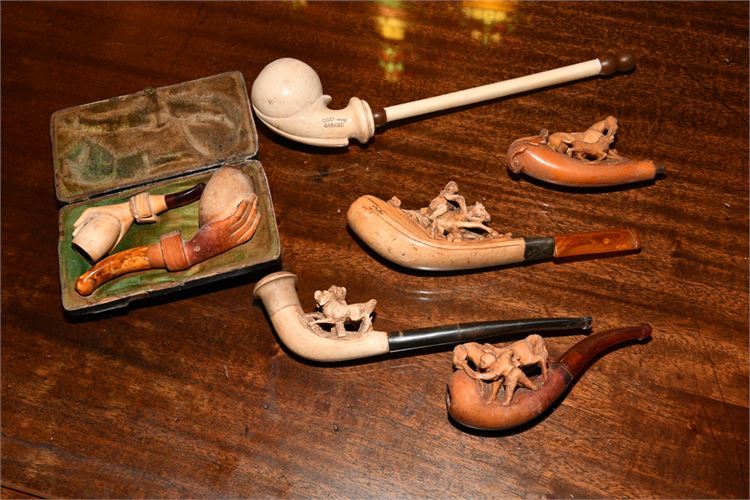 Six Meerschaum Pipes