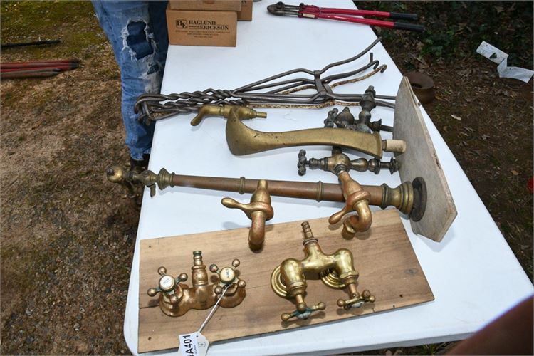 Antique Brass Spigots, Faucets and Hardware