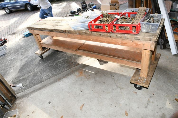 Custom Rolling Timber Table