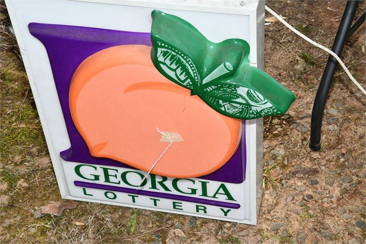 Georgia Lottery Advertising Sign