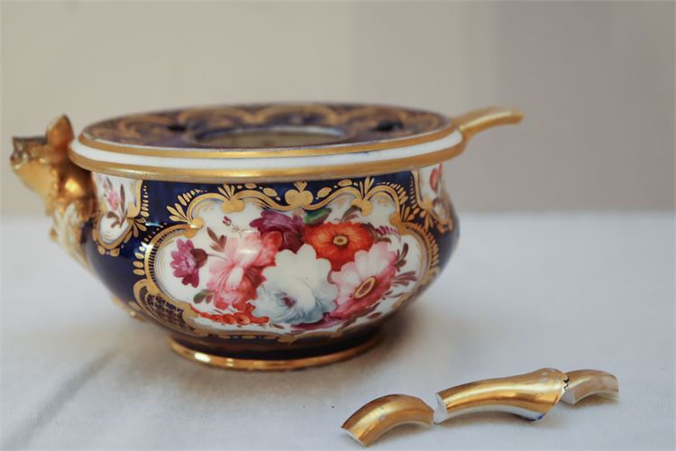 19th c Porcelain Inkwell