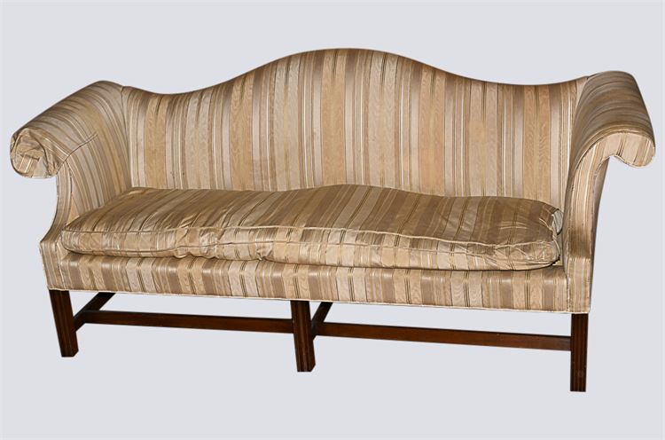 Chippendale Style Camelback Sofa