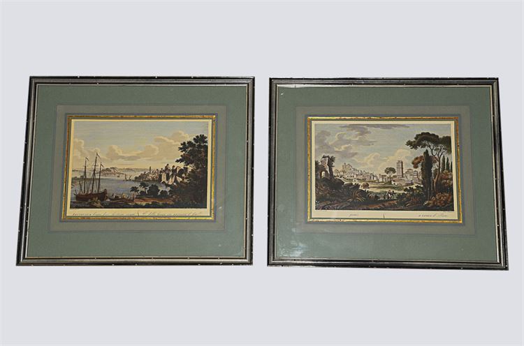 Pair Re-strikes of 18th / 19th C Italian Prints