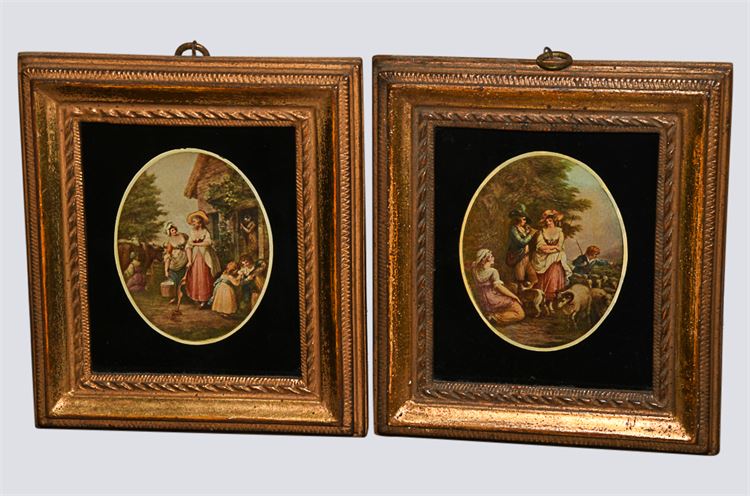 Pair Decorative Old Master Style Prints