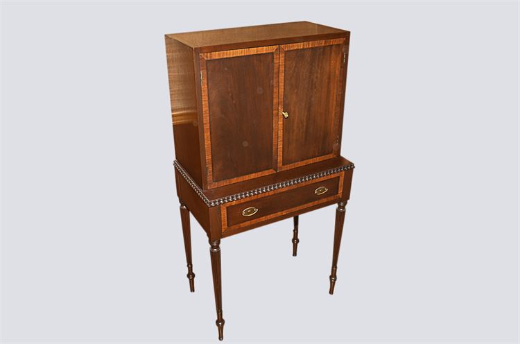 Georgian Style Collectors Cabinet on Stand