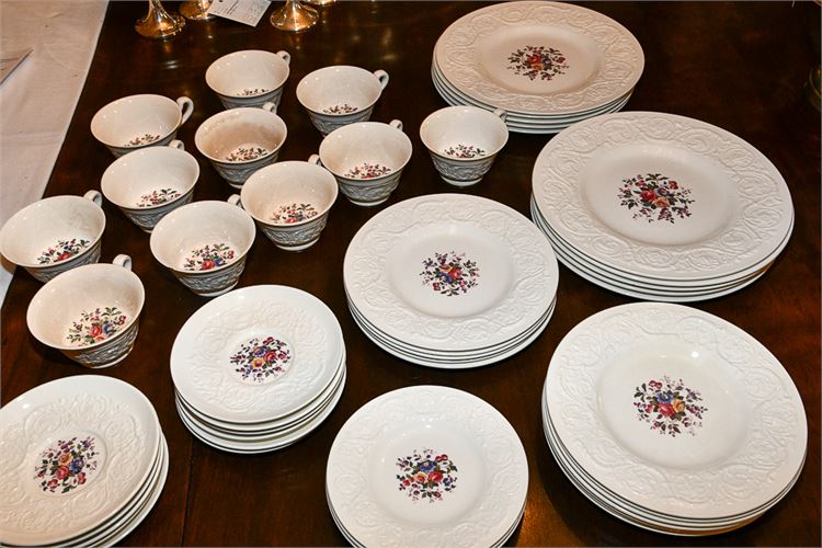 Partial WEDGWOOD PATRICIAN "Swansea" Dinnerware