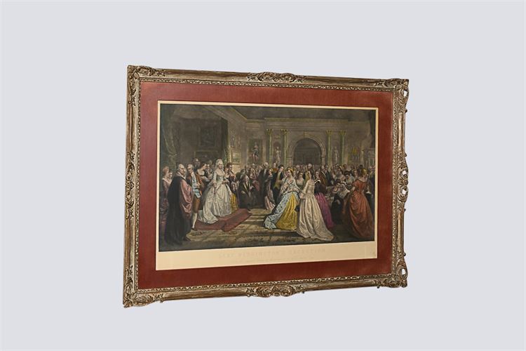 Lithograph "Lady Washington's Reception"