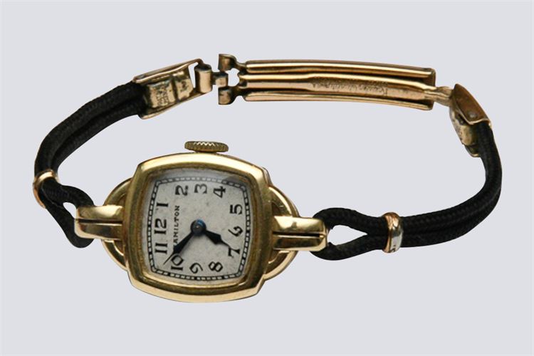 Hamilton Ladies Gold Wrist Watch