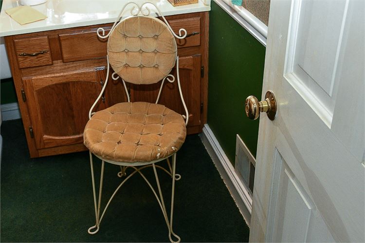 Metal Boudoir Chair