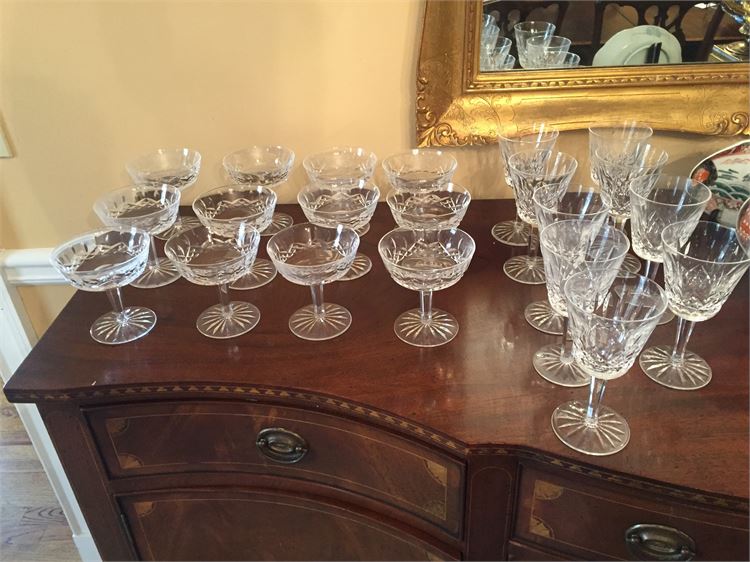 Set of WATERFORD "Lismore" Stemware