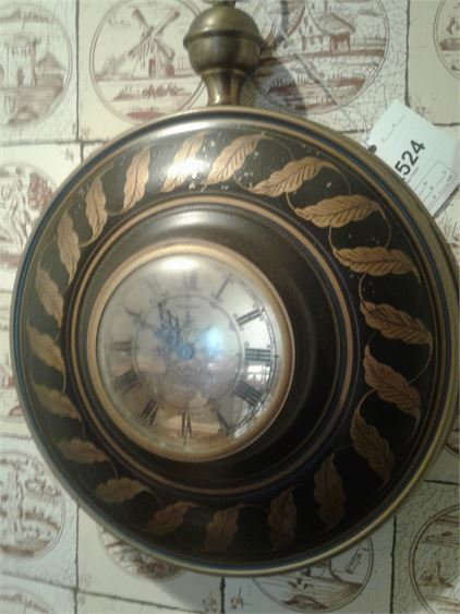 French Style Tole Wall Clock by GEORGIAN